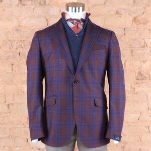 NEW SCABAL men's kenton soft coat in purple